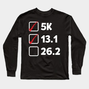 Marathon Check List Long Sleeve T-Shirt